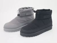 Vente en gros de bottes d'hiver pour femmes, chaussures d'hiver chaudes et antidérapantes à la mode noires personnalisées pour l'intérieur