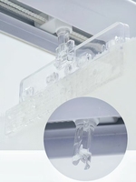Décoration de stores verticaux transparents de mode de luxe adaptée au salon chambre bureau chambre d'enfants