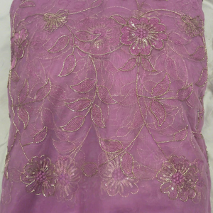 Light Green Net Fabric Heavy Floral Embroidery Zari <b>Sequins</b> Work Designer <b>Material</b> for Lehengas Sarees Gowns Kurtis Party Wear - Product Image 1