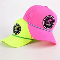 Casquette de baseball personnalisée avec logo, légère, à séchage rapide, imperméable, perforée avec découpe laser, pour le sport, le golf