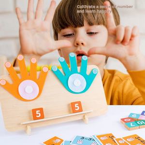 Montessori ของเล่นไ<span class=keywords><strong>ม</strong></span>้สำหรับเด็ก, ของเล่นไ<span class=keywords><strong>ม</strong></span>้สำหรับเด็กนับเลขเลขช่วยสอนคณิตศาสตร์สนุก - Product Image 3