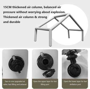 เต๊นท์เป่าลมกันน้ำสำหรับตั้งแคมป์สำหรับครอบครัวขนาดใหญ่หรูหราสี่ฤดู - Product Image 5