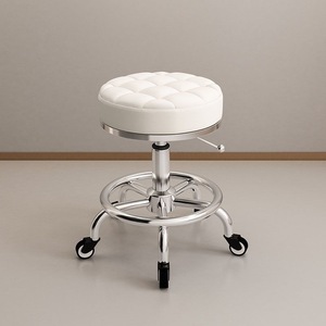 Sgabello da Pedicure Girevole Idraulico Regolabile in Altezza con Ruote, Sedia Nera per Tecnici, per <span class=keywords><strong>Salone</strong></span> <span class=keywords><strong>di</strong></span> Bellezza - Product Image 5