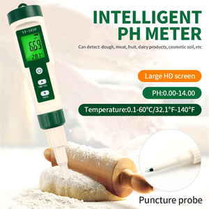 YY-1030 อาหาร <span class=keywords><strong>PH</strong></span> Meter เครื่องวัดอุณหภูมิอิเล็กโทรด <span class=keywords><strong>PH</strong></span> เครื่องมือวัดสําหรับพิพิธภัณฑ์สัตว์น้ําคุณภาพเครื่องทดสอบอาหารเนื้อชีสนมดิน - Product Image 2