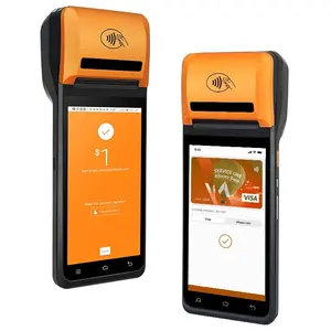 2024 Nieuwe Technologie 5.5 Inch Android 12.0 Handheld Pos Machine Nb55 Nfc Smart Pos Apparaat Met Vingerafdruk