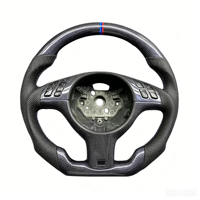 Volant en fibre de carbone forgé pour modèles BMW compatibles E46 330CI 2004 325i E39 E53 X5 M3 Accessoires intérieurs