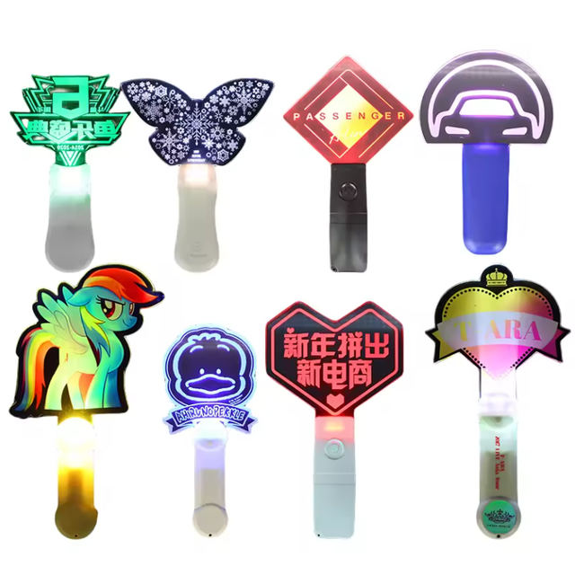 Star Support Led Acrylic Light Stick Concert Remote Control Acrylic Hand Light Flash Stick Fan Support Stick