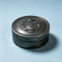 Boîte ronde rétro