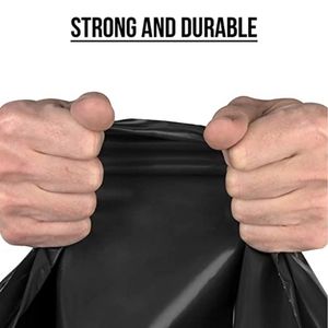OEM ODM personnalisé noir robuste compostable 13 30 33 45 50 60 65 95 gallon plastique Biohazrd rouleau poubelle grand sac poubelle - Product Image 2