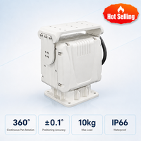 Unidad de Giro e Inclinación 360 °   Rotación Continua ±0.1 °   Cámara de Seguridad PTZ de Largo Alcance con Autobloqueo, Resistente al Agua IP66 y Capacidad de Carga de 10 kg de Precisión