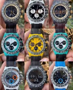 Reloj Mecánico Automático de Lujo Personalizado de Alta Calidad para Hombre con Movimiento 4130, Esfera de Fibra de Carbono, Diseño Deportivo Impermeable - Product Image 3