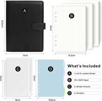 Carnet de voyage multifonctionnel de luxe pour cadres, format A5, papier écologique imprimé UV, reliure à feuilles mobiles, promotion de l'entreprise