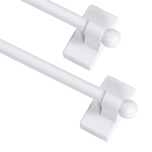 Tringles à rideaux magnétiques en vente chaude, portes métalliques, longueur réglable, <span class=keywords><strong>tringle</strong></span> à rideaux magnétique facile à installer <span class=keywords><strong>pour</strong></span> tous les espaces en acier, noir - Product Image 5