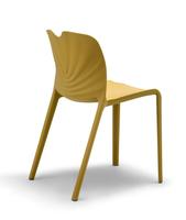 Chaises de salle à manger modernes en plastique PP noir blanc jaune empilable cuisine café maison appartement utilisation populaire vente chaises de bureau