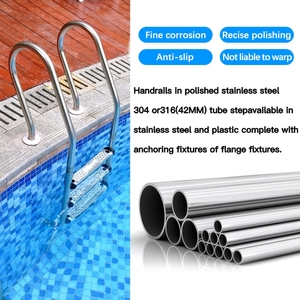 <span class=keywords><strong>DAVEY</strong></span> Fournisseurs d'usine Échelle de piscine en acier inoxydable 304/316 Main courante d'échelle Dos de l'échelle Résistant à la corrosion Antidérapant - Product Image 4