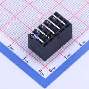 KF2EDGSR-3.5-2*5P Plug-in Terminal Block Bent Lead Through Hole,P=3.5mm Board-to-Board / Socket - Closed 2x5P 3.5mm Black - Product Image 2