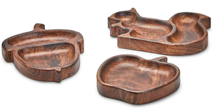 Plato de madera con forma de ardilla para bebé, bandeja de alimentación dividida, <span class=keywords><strong>vajilla</strong></span> para niños y niños pequeños, diseño de animales personalizado - Product Image 2