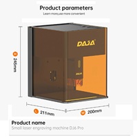 Venta al por Mayor Directa de Fábrica, Máquina de Grabado Láser Comercial DAJA DJ6 Pro de 10W con Doble Láser para Madera, Metal y Acrílico
