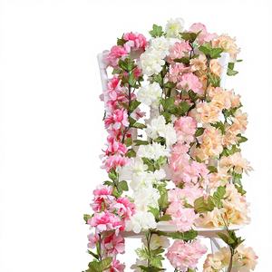 <span class=keywords><strong>Fiori</strong></span> Artificiali di Ciliegio per Decorazione Pareti, Copertura Tubi Climatizzatori, Sedia in Rattan, Matrimoni, Natale, Halloween - Product Image 1