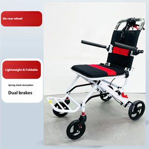 Silla de Ruedas Plegable Compacta y Pequeña, Carrito de Empuje Ultraligero, Portátil y Sencillo para Personas Mayores - Product Image 2