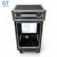 Boîtier de transport antichoc sur roues pour amplificateur audio de style ATA personnalisé, 8U, 10U, 12U, 14U, 16U, pour rack