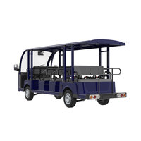 Bus électrique de tourisme ouvert sur mesure OEM, haute performance, à économie d'énergie, pour 8, 11, 14, 17, 23 ou 27 passagers, idéal pour sites touristiques et stations balnéaires