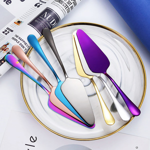 Cubiertos de servicio de acero inoxidable de alta calidad, espátula para pastel, cuchillo para queso, espátula para <span class=keywords><strong>Pizza</strong></span> con espejo negro - Product Image 3