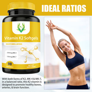 Vitamina K2 en Cápsulas Blandas de Marca Privada MK-4, Apoyo Cognitivo, MK-7, Salud Ósea, Apoyo Cardíaco y Arterial para Adultos, Activación Enzimática, Trans - Product Image 5