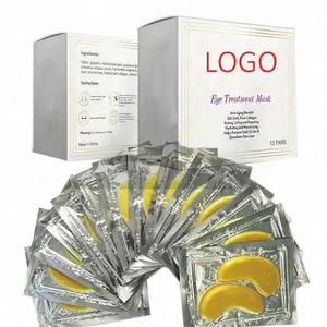 Big promotion Wholesale Beauty Leaf Foils Collagen Compressed Sheet 24K Gold Eye Masks