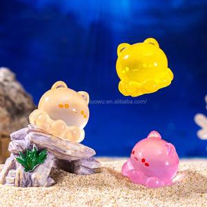 DIY Miniature Mignonne en Résine Chat Méduse, Micro Paysage Lumineux, Ornement pour Aquarium, Aménagement Paysager de Bassin à Poissons, Décoration de Maison de Poupées - Product Image 2