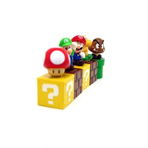 5 pz/set Anime <span class=keywords><strong>Mario</strong></span> Action Figure decorazione di torta di funghi <span class=keywords><strong>Mario</strong></span> decorazione di auto modello fatto a mano - Product Image 5