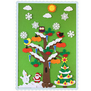 Tavola Educativa in Feltro per Bambini, Giocattoli Montessori Interattivi, Grande Pannello da Parete Personalizzabile per Attività Prescolare - Product Image 4