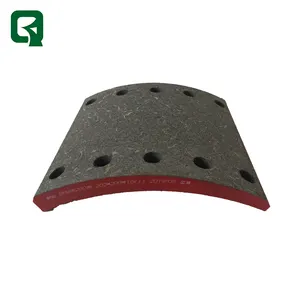 High Performance Truck Brake Shoe Lining With Semi-Metallic Non-Asbestos Material OEM Standard Size At A Good Price