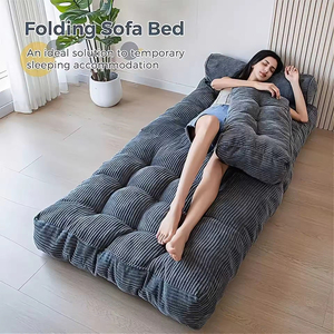 Compressed <b>Bed</b> Convertible Sleeper Chair Pillow Foldable Mattress Modern Fabric One Seat Hotel Use Comfortable Single Seat - Product Image 4