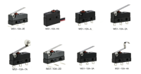Micro-interrupteurs étanches 12V SPDT 10A 250V AC IP67, 30000 cycles, avec levier à charnière en plastique et bouton à action rapide pour usage industriel