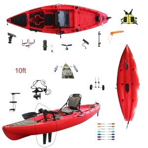 Kayak de Pesca Vicking de 10 Pies <span class=keywords><strong>con</strong></span> Pedales, Asiento Individual, Plástico HDPE, <span class=keywords><strong>con</strong></span> <span class=keywords><strong>Motor</strong></span> Eléctrico - Product Image 1
