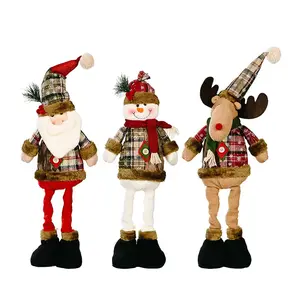 Window Display Christmas Telescopic Doll Indoor Christmas Decoration Christmas Ornaments Elves Gift Dolls