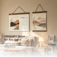 Support mural en noyer massif personnalisé pour affiches, barre de suspension en bois avec vis de serrage en laiton pour impressions sur toile et œuvres d'art murales