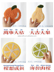 Kits de fabrication d'accrochage de tapis, kit de tapis à crochet de loquet, broderie artisanale de laine à tricoter bricolage avec poinçon, fabrication facile - Product Image 5