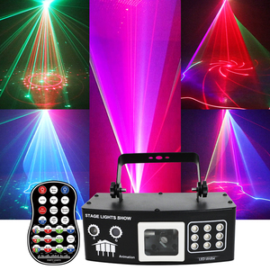YSH 2025 Professional 3D RGB LED Animierter Sound Aktivierte Fernbedienung Fabrik OEM ODM Stage Party Disco Light - Product Image 3