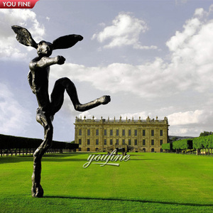 ประติมากรรมกระต่ายทองแดงและระฆัง งานออกแบบตกแต่งสวนกลางแจ้งตามสั่ง รูปปั้นบาร์รี่ ฟลานาแกน - Product Image 2