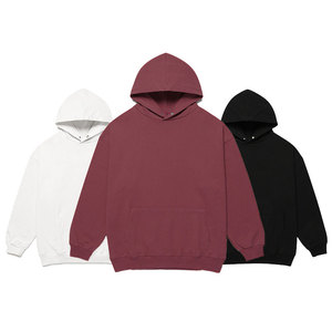 Sudadera con Capucha Extra Grande para <span class=keywords><strong>Hombre</strong></span>, 100% Algodón, con Logotipo Personalizado, Bolsillos en los Hombros Caídos, 500 g/m², para Invierno - Product Image 2