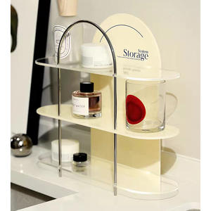 Exhibidor de Cosméticos Acrílico Art Deco AURORA, Ligero y Fácil de Montar, Organizador de Escritorio para Almacenamiento de Productos para el Cuidado de la Piel - Product Image 2