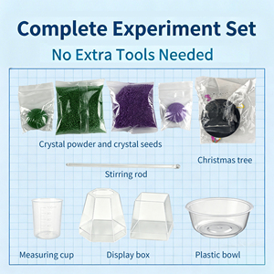 Kit de jouets scientifiques et d'ingénierie DIY : Kit expérimental didactique de culture de cristaux, jouets scientifiques de chimie - Product Image 3