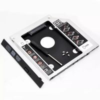 Alluminio 9.0/9.5/12.7mm 2.5 pollici 2 ° custodia disco disco rigido SATA3.0 SSD staffa adattatore secondo Hdd Caddy Computer portatile nero