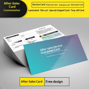 Carte de vœux, service de révision après-vente e-<span class=keywords><strong>commerce</strong></span>, carte <span class=keywords><strong>à</strong></span> <span class=keywords><strong>gratter</strong></span>, système de coupon fixe, carte postale de remerciement, papier couché couleur - Product Image 2