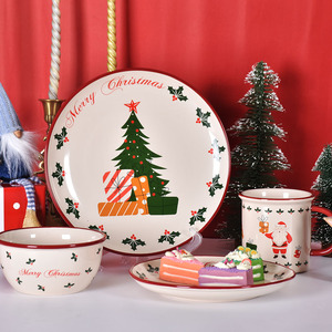 Juego <span class=keywords><strong>de</strong></span> Platos y Tazas Navideños al por Mayor, Juego <span class=keywords><strong>de</strong></span> Vajilla <span class=keywords><strong>de</strong></span> Cerámica, Juegos <span class=keywords><strong>de</strong></span> Vajilla <span class=keywords><strong>de</strong></span> Porcelana, Estilo Americano, Regalos Empresariales, Diseño <span class=keywords><strong>de</strong></span> Frutas - Product Image 4
