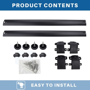 Khác Phụ Tùng Ô Tô 4X4 Có Thể Điều Chỉnh OEM Nhôm SUV Crossbar Phổ Xe Roof Rack Tàu Sân Bay Mái Hành Lý 2018-2024 Jeep La Bàn - Product Image 5