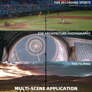 16 'Nhiệm Vụ Nặng Nề Cực Cao Thể Thao Không Khí Đệm Telescoping Ánh Sáng Đứng Với 1/4 "& <span class=keywords><strong>3</strong></span>/<span class=keywords><strong>8</strong></span>" Vít Adapter Bầu Trời Cao <span class=keywords><strong>Tripod</strong></span> - Product Image 5