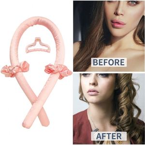 Al por mayor de fábrica: Bandas para rizar el cabello sin calor, de seda, con cinta para rizar, para un brillo avanzado, delicado y suave, de satén/EVA - Product Image 2